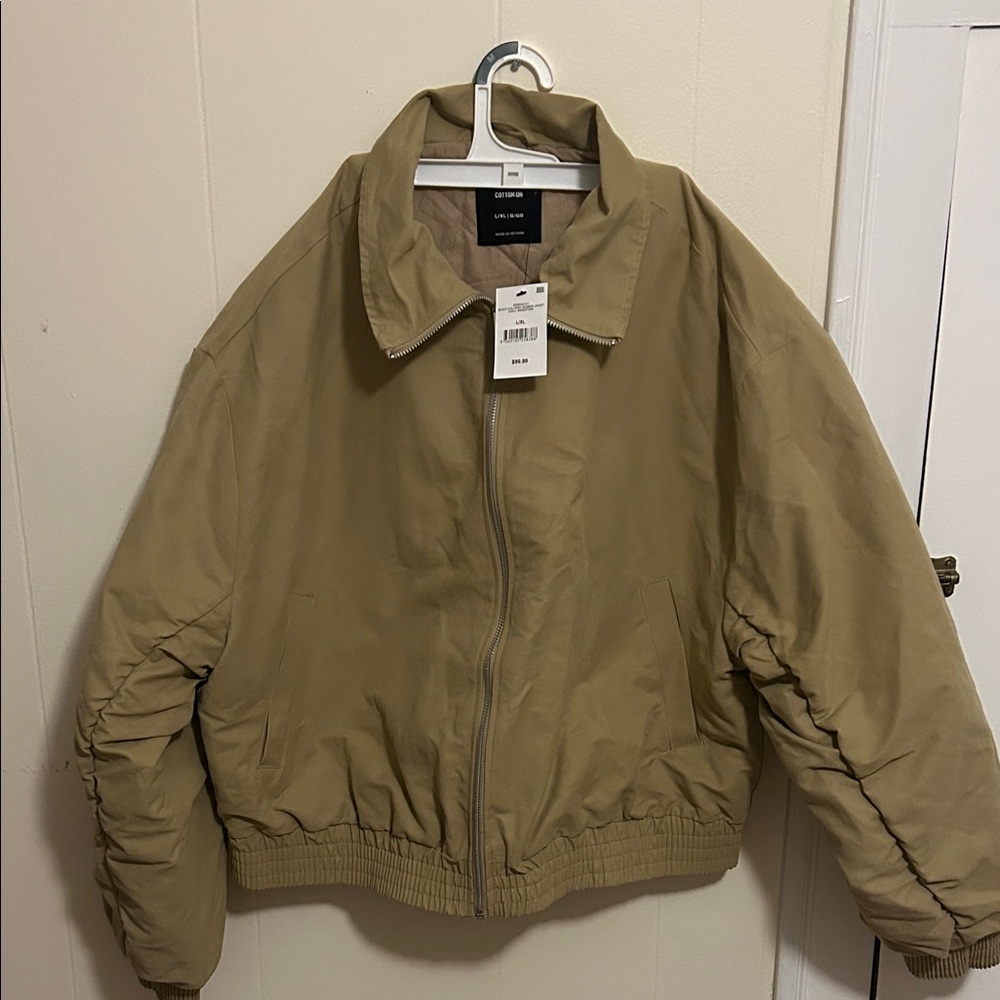 Tan Cotton On Bomber Jacket (Never Worn)